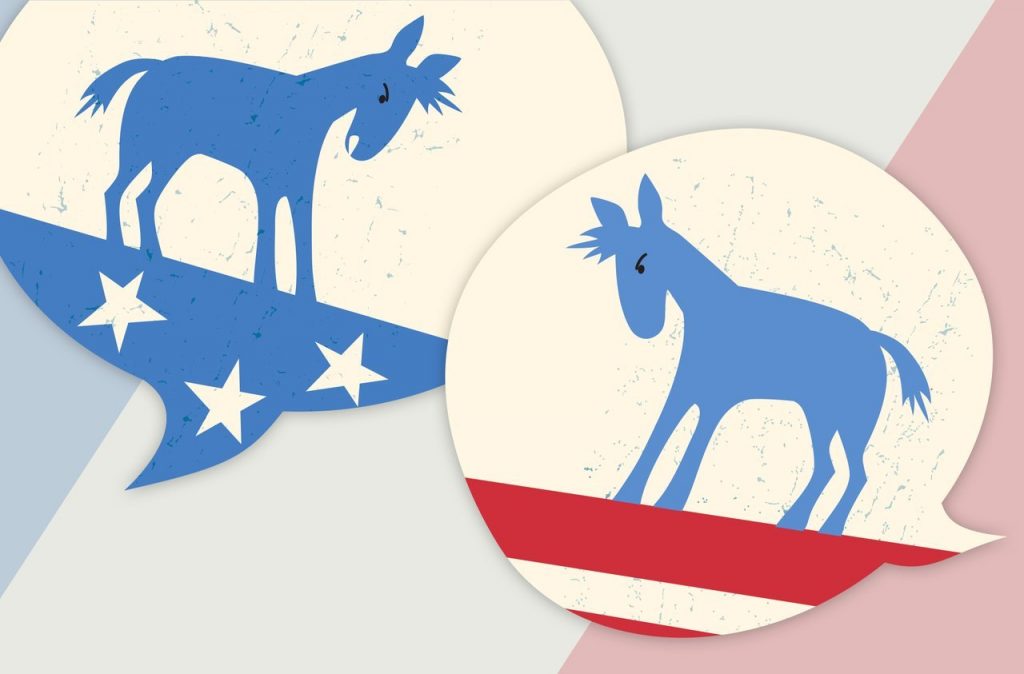 Democrat Republican chat logos
